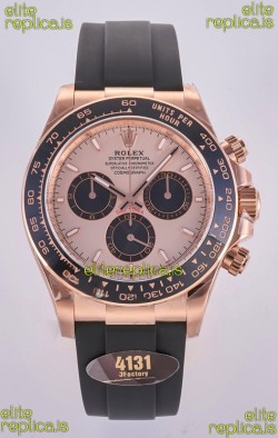 Rolex Daytona 126515 Rose Gold Dial Stick Markers FREE SPRUNG MVMT Super Clone Watch 