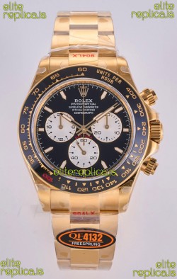 Rolex Daytona 126528 Le Mans Yellow Gold FREE SPRUNG MVMT Super Clone Watch 