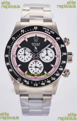 Rolex Daytona Paul Newman Black Dial Custom Modded 4130 Mvnt Swiss Replica