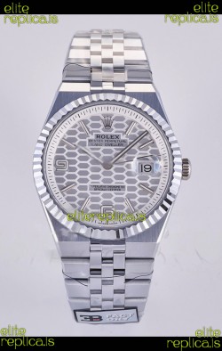 Rolex Land-Dweller 127336 Steel Honeycomb Dial 40MM Super Clone Watch 