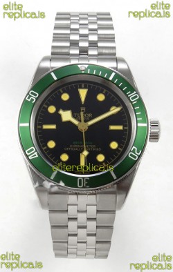 Tudor Black Bay 41 Black Dial Green Bezel Jubilee Super Clone Watch 