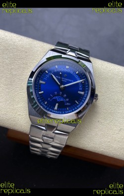 Vacheron Constantin Overseas True Moon Phase Steel Blue Dial Swiss Replica Watch 