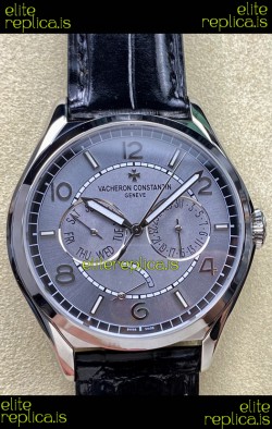 Vacheron Constantin Fiftysix Day-Date Stainless Steel Grey Dial Swiss Replica Watch 