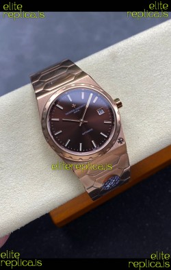 Vacheron Constantin Historiques 222 Rose Gold Brown Dial Super Clone Watch 