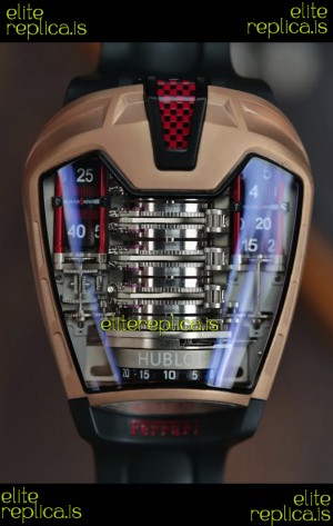 Hublot MP-05 La Ferrari DLC Coated Titanium Casing Hyper Clone Watch 
